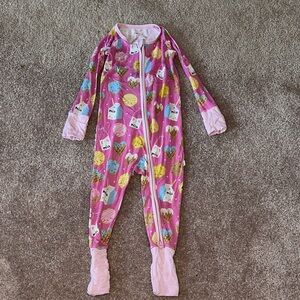 Little Sleepies milk and cookies 12-18 zippy